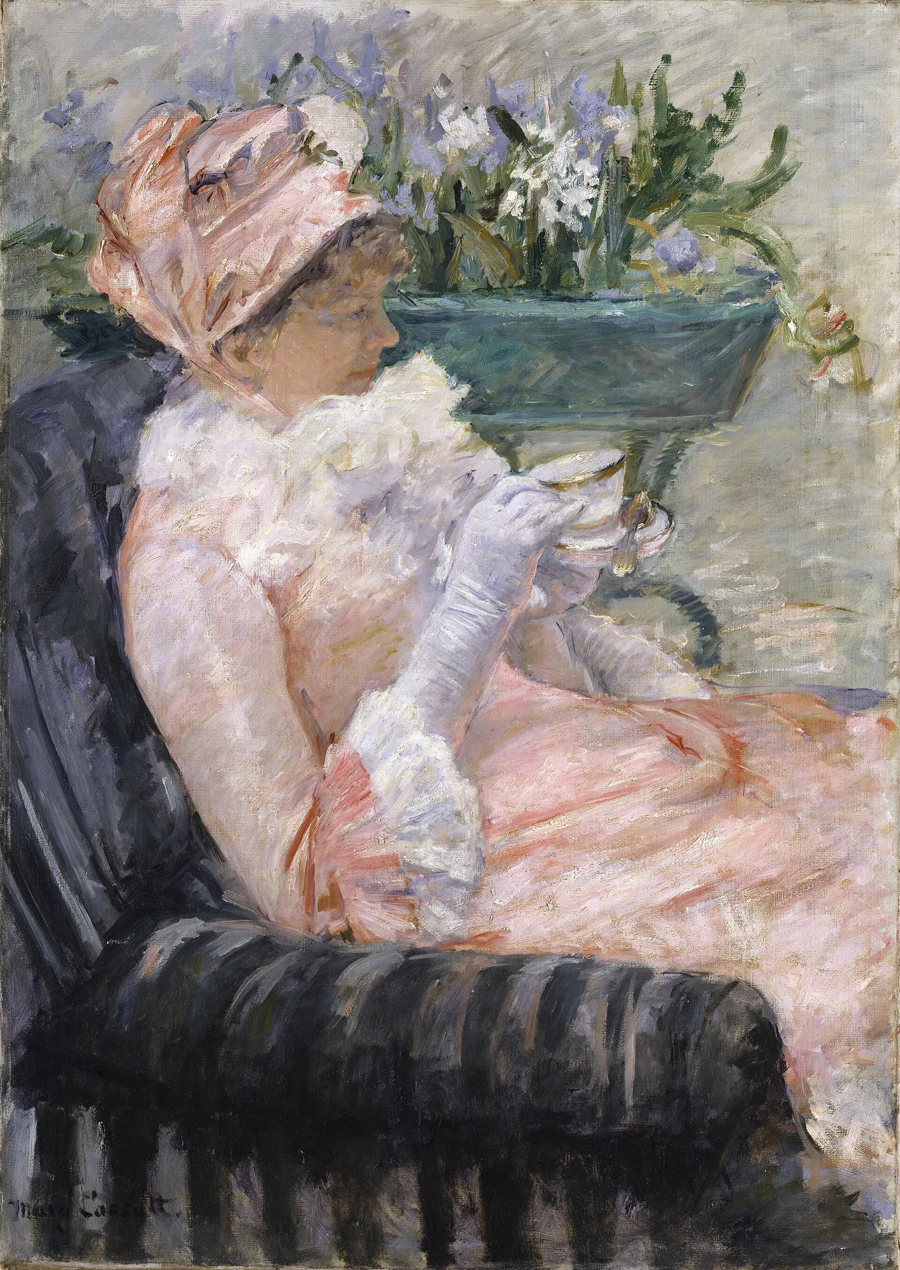 A teáscsésze — Mary Cassatt