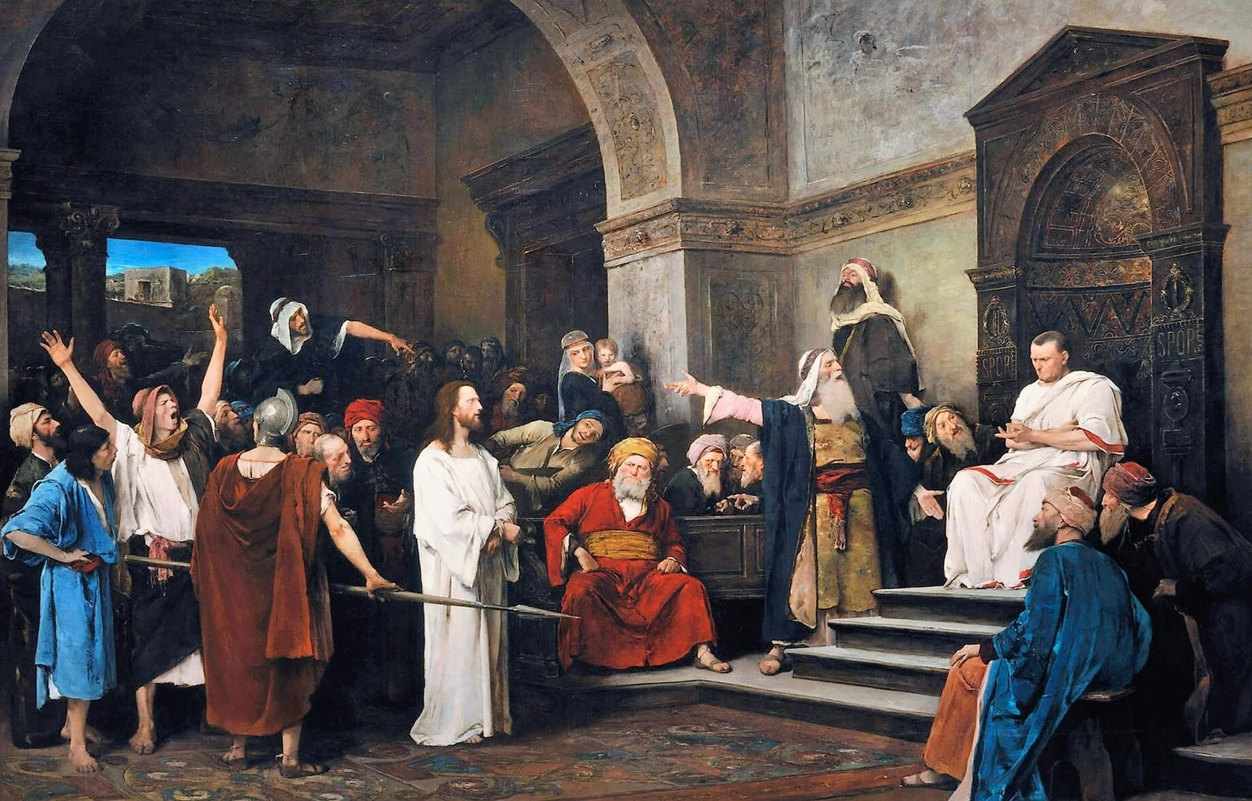 Christ before Pilate — Mihály Munkácsy