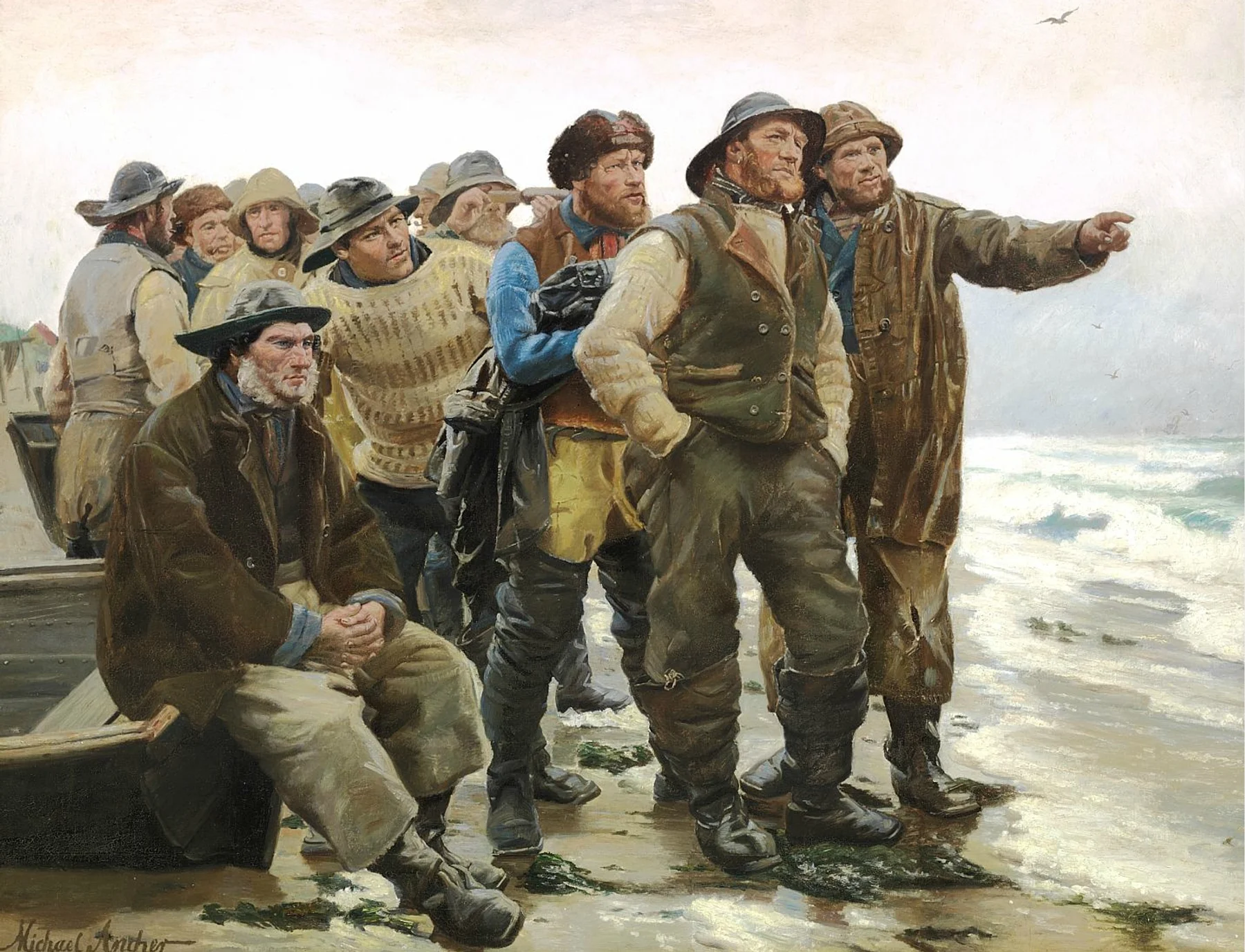 Will He Round the Point? — Michael Ancher