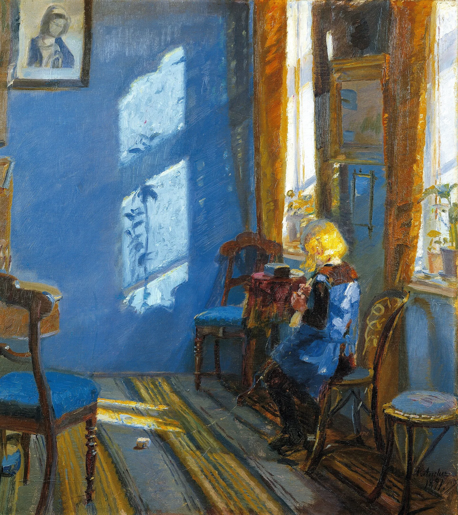 Sunlight in the Blue Room — Anna Ancher