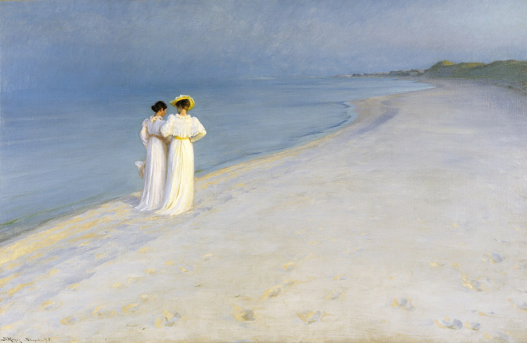 Nyári este a skageni tengerparton — Peder Severin Krøyer