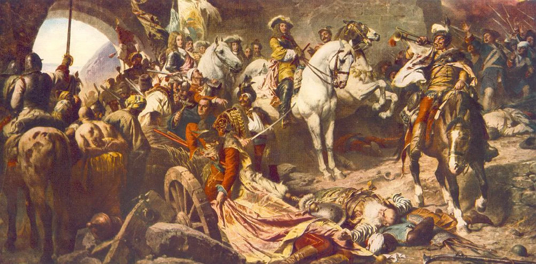 The Recapture of Buda Castle in 1686 — Gyula Benczúr