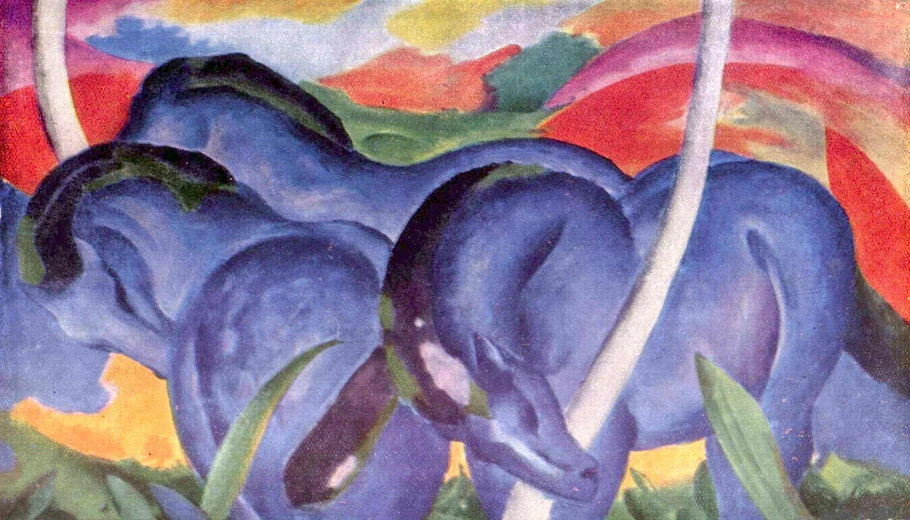 The Large Blue Horses — Franz Marc